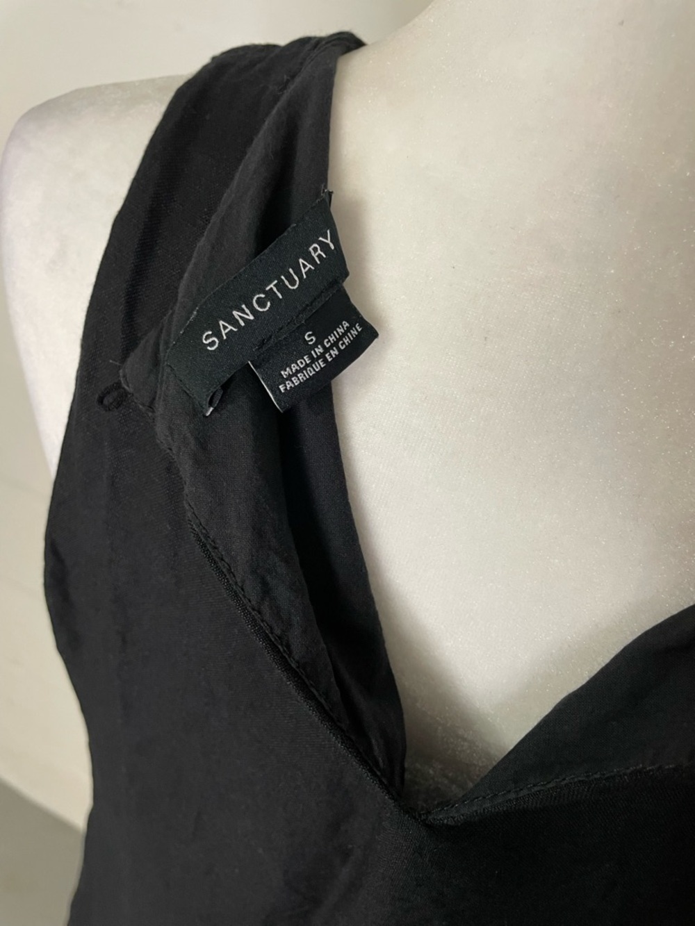 Sanctuary Black Embroidered Sleeveless Mini Dress - Picture 4 of 4